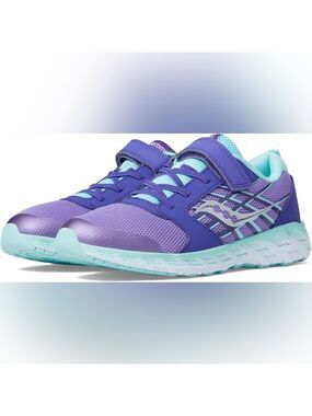 Size 12 Toddler Saucony Kids' Purple and Aqua Sneakers